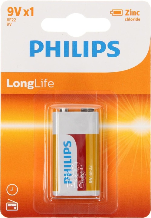 Actual product image Philips LongLife (1 pcs., 9V Block)