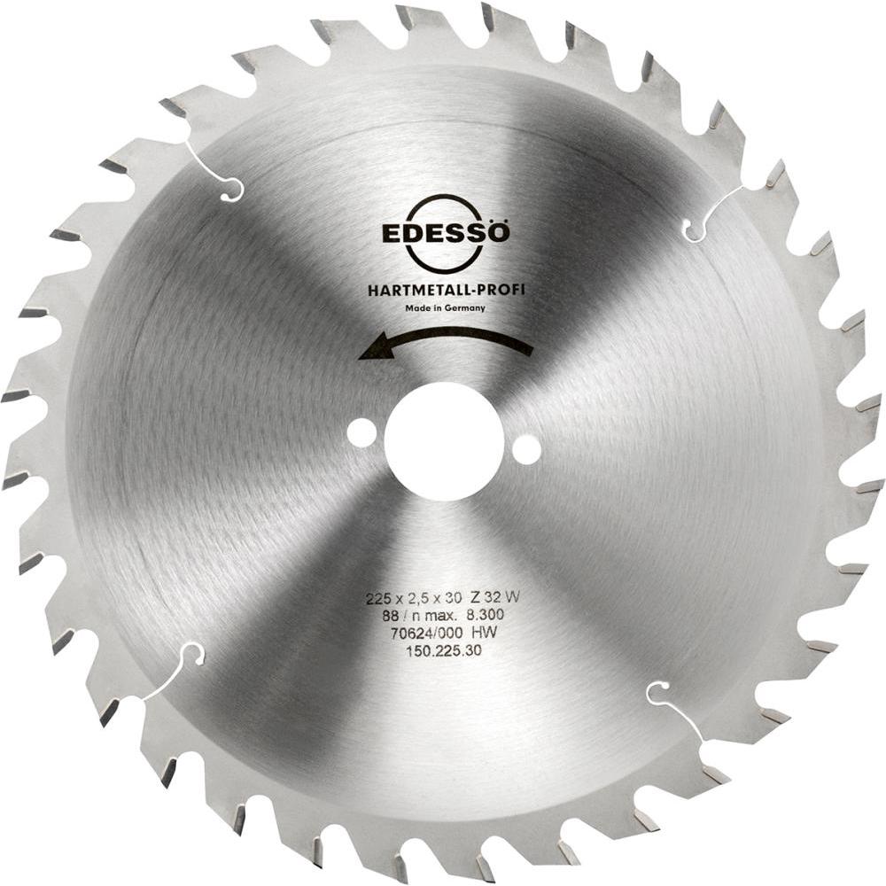 Edessö, Sägeblatt, Kreissägeblatt HW Profi 225 x 2,5 x 30 mm 32 Zähne W