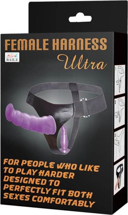 Actual product image Debra Double Penetration Strap-On Purple