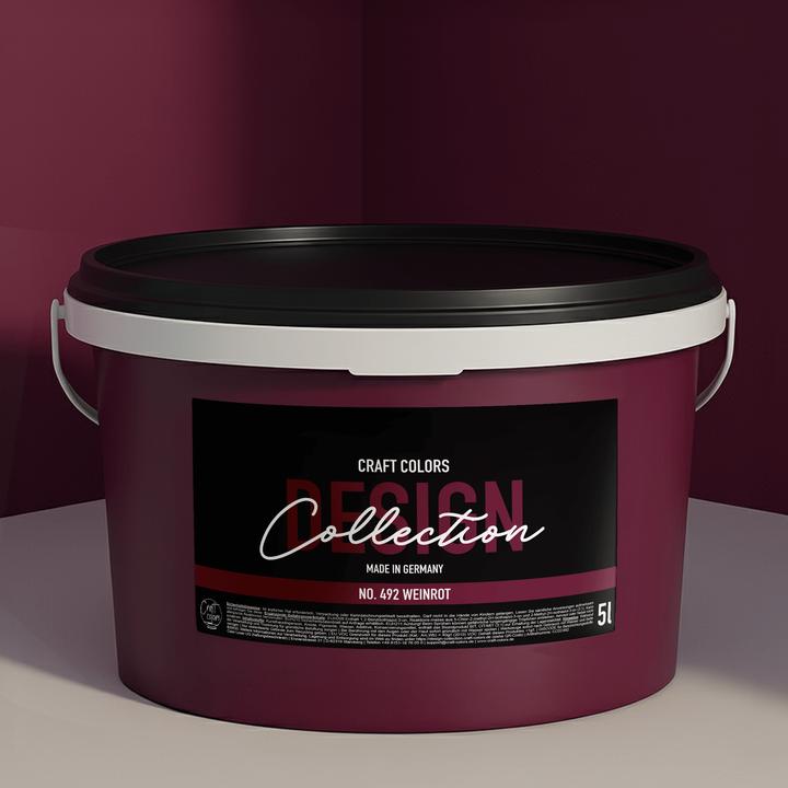 Craft Colors Wall colour noble matt (Wine red, 5 l)