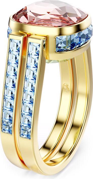 Actual product image Swarovski Chroma Ring Kissenschliff Mehrfarbig Gold (55)