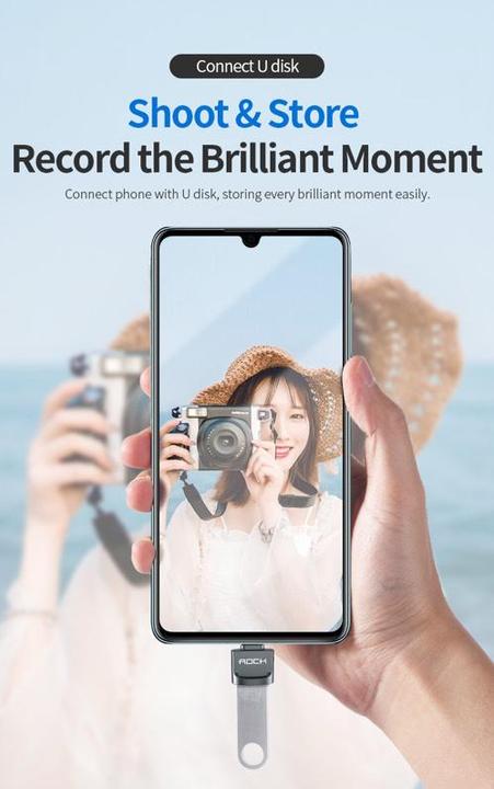 Actual product image Rock USB-C to (USB-A, 3.40 cm)