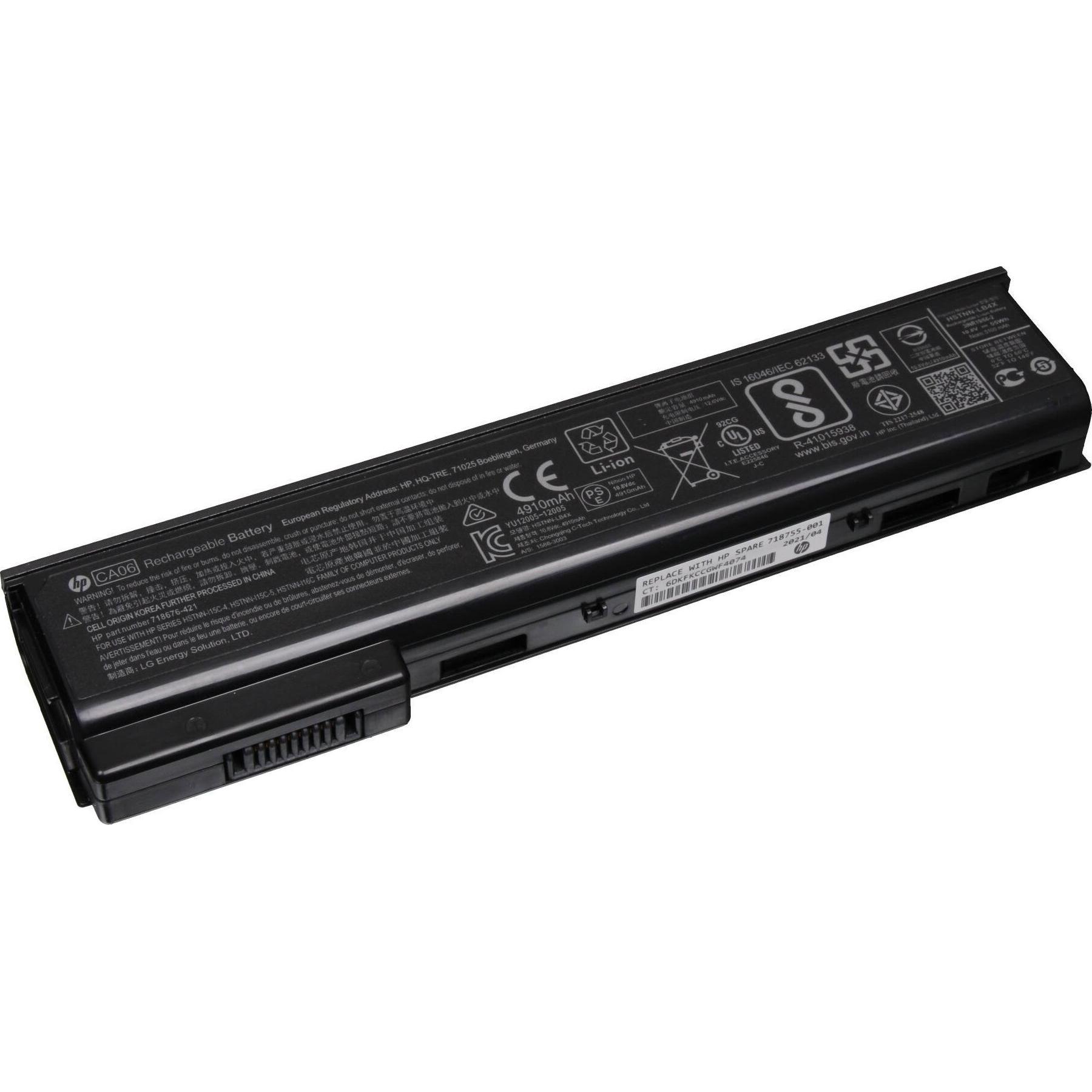HP 718676-421 (6 Zellen, 5100 mAh), Notebook Akku