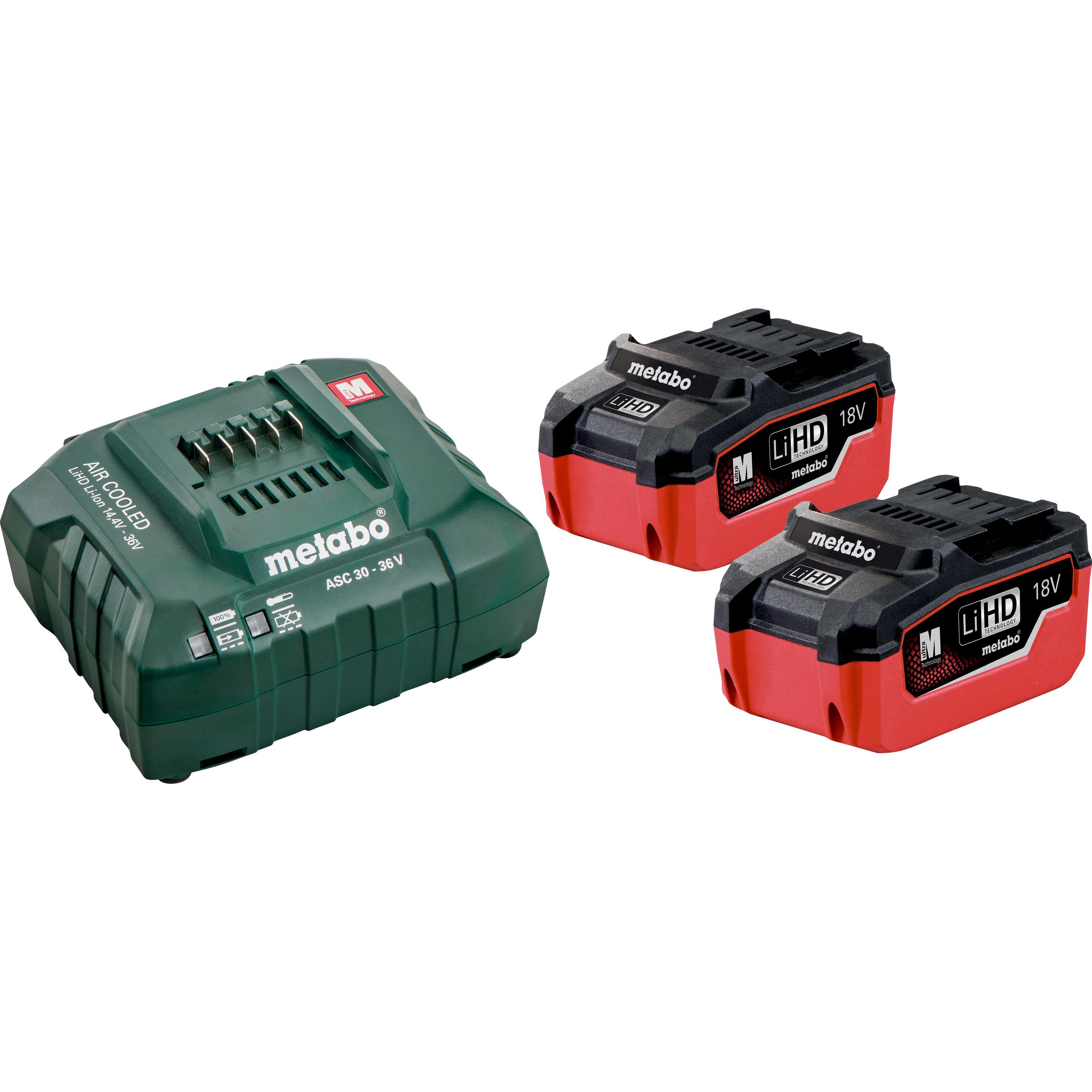Metabo, Werkzeugakku + Ladegerät, Basis-Set (18 V)