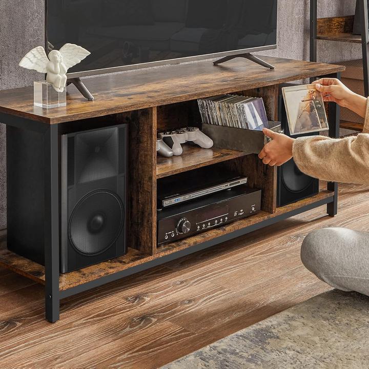 Produktbild Songmics TV-Schrank Industrie-Design vintagebraun Holz (120 x 40 x 50 cm)