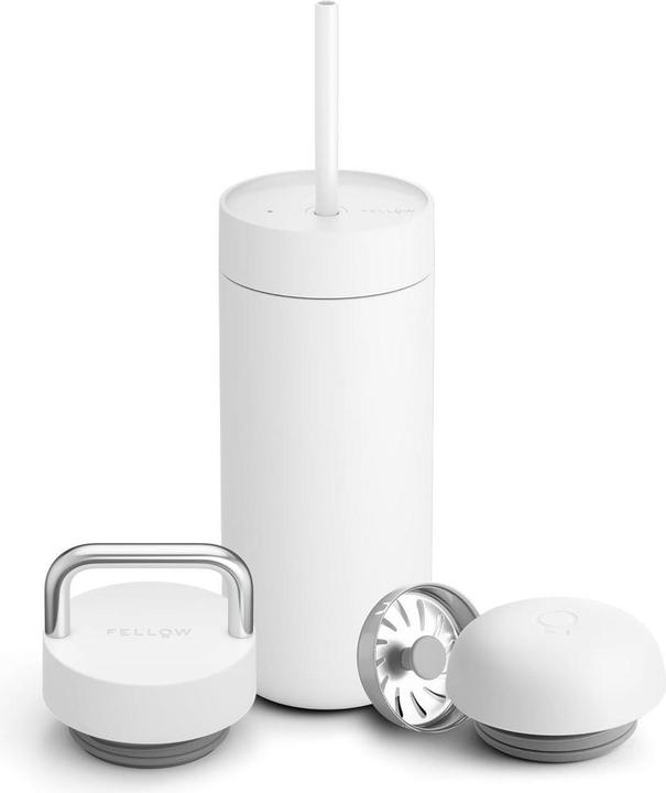 Actual product image Fellow Carter Move Mug 3 in 1 - Thermobecher + 3 Deckel - Puderrosa (0.47 l)