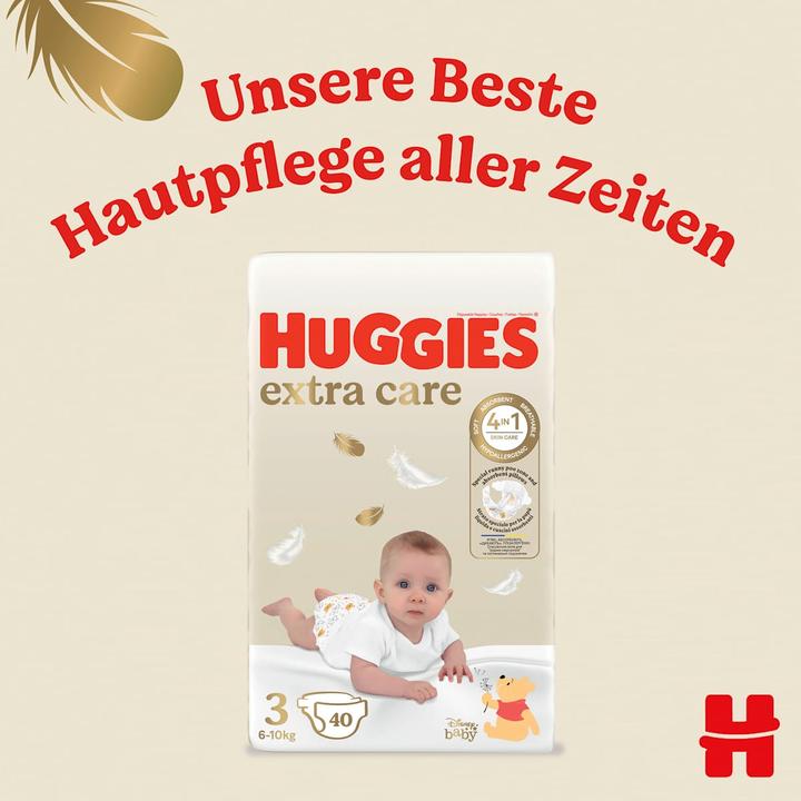 Produktbild Huggies Extra Care (Gr. 3, Monatsbox, 40 Stk.)