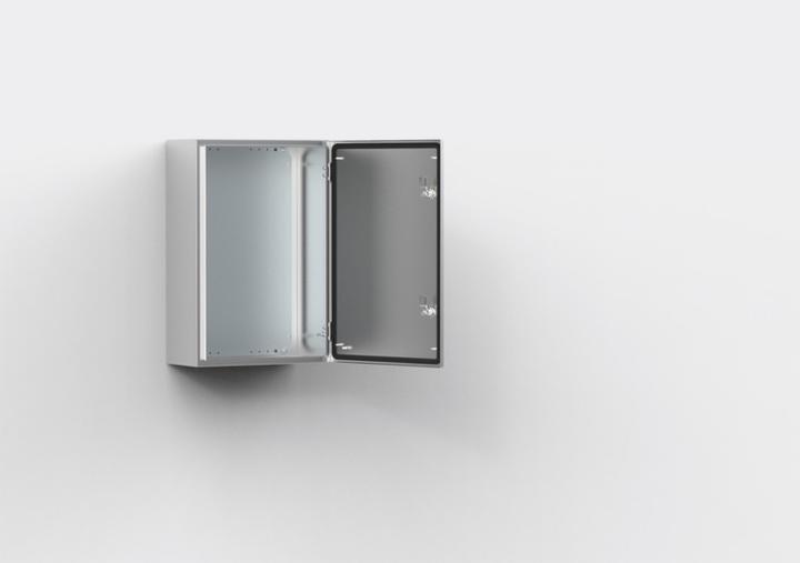 Image du produit nVent Hoffman ELDON Vaegskab, 600x400x210, Skab 1-dørs, med montageplade, AISI 304, IP66