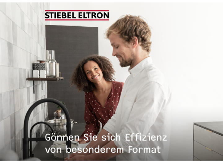 Actual product image Stiebel Eltron DCE 11/13 Electronic compact instantaneous water heater for the kitchen, under-sink, VDE tested