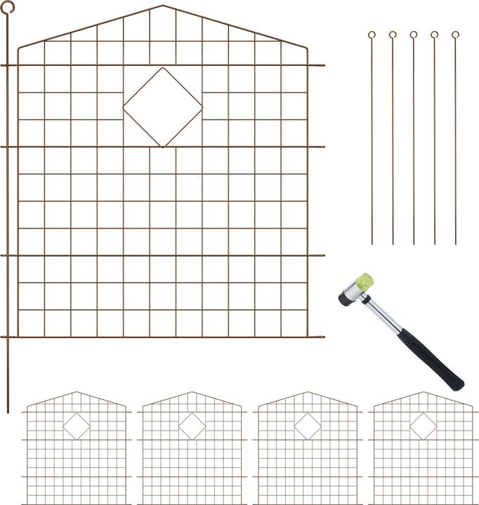 Produktbild Relaxdays 5x Teichzaun