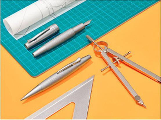 Image du produit Faber-Castell Stylo à plume E-Motion argentée (Argent, Silver)