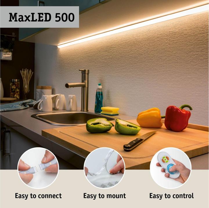 Produktbild Paulmann MaxLED 500 Full-Line COB Stripe Ecke (Weiss, 3 cm, Indoor)
