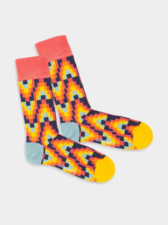 Actual product image DillySocks Fire Patterns (41 - 46)