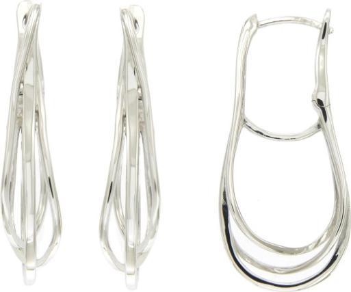 Actual product image Passion Rhodium Silver Creoles (Silver)