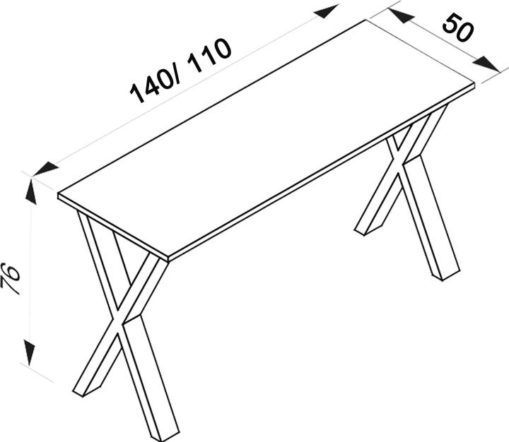 Actual product image VCM Desk Computer table Lona X SW (110 x 80 x 76 cm)