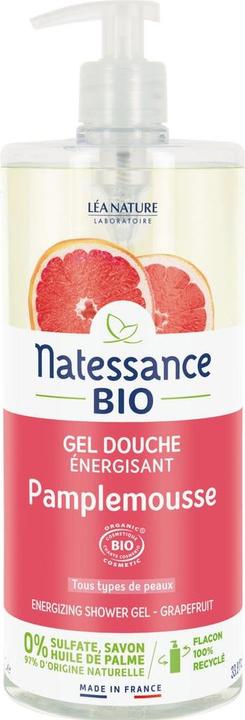 Produktbild Natessance Belebendes BIO-Duschgel Grapefruit - 1l - (1000 ml)
