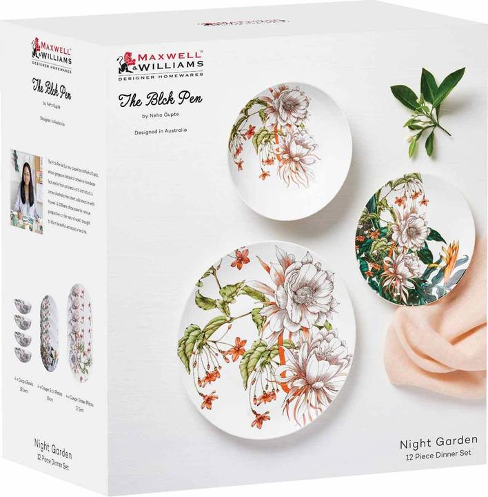 Actual product image Maxwell & Williams Dinner set TBP Night Garden (4 pcs.)