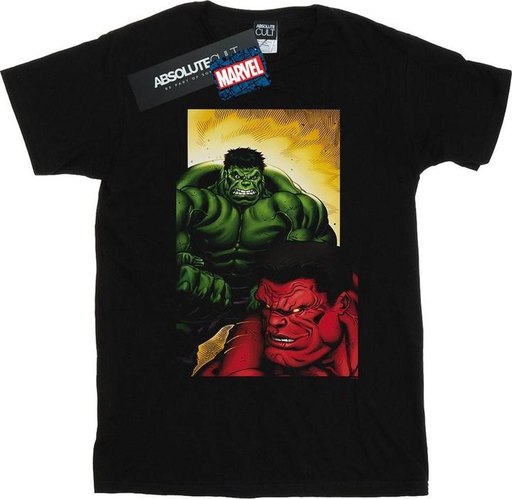 Actual product image Boys Red Hulk Vs Green Hulk T-Shirt (116)