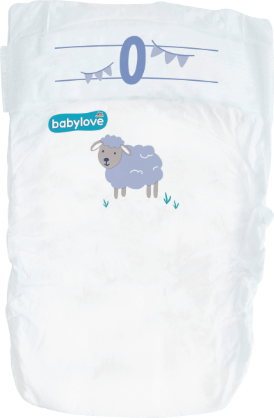Immagine prodotto dm babylove Premium-Windeln (Dimensione 0, Pacco trasportabile, 24 Pezzo/i)