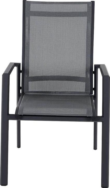 Produktbild Siena Garden Tauro Stapelsessel, matt anthrazit Alu, Textilbezug royal-grey