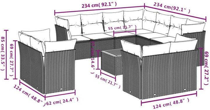 Produktbild vidaXL Leanna