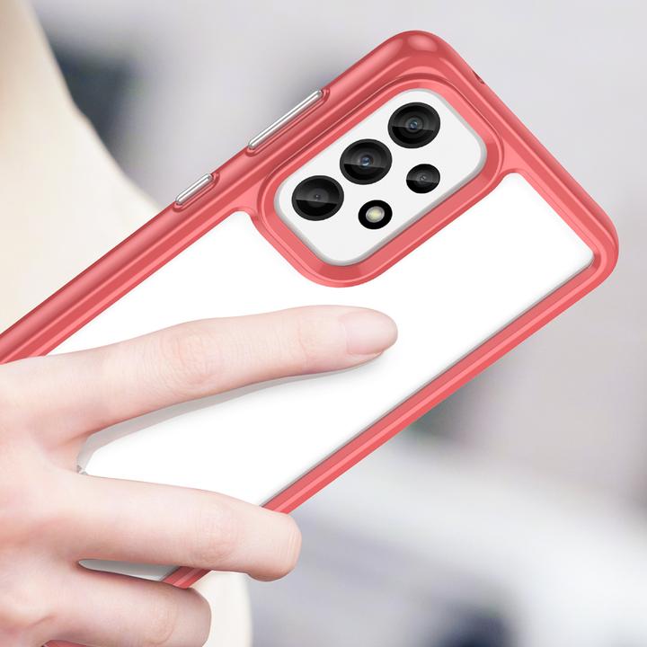 Actual product image Hurtel Outer Space Case for Samsung Galaxy A33 5G cover with a flexible frame red (Samsung Galaxy A33 5G)