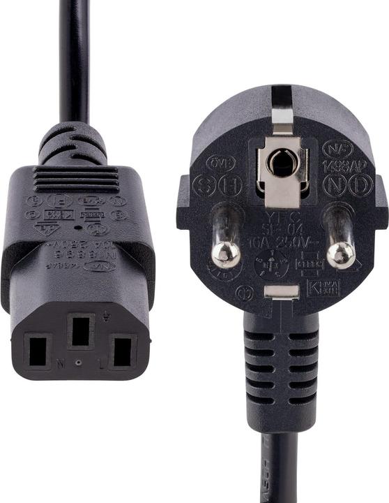 Produktbild StarTech com 713E-3M-POWER-CORD, 3 m, CEE7/7, C13-Koppler, SVT, 250 V, 10 A (3 m)