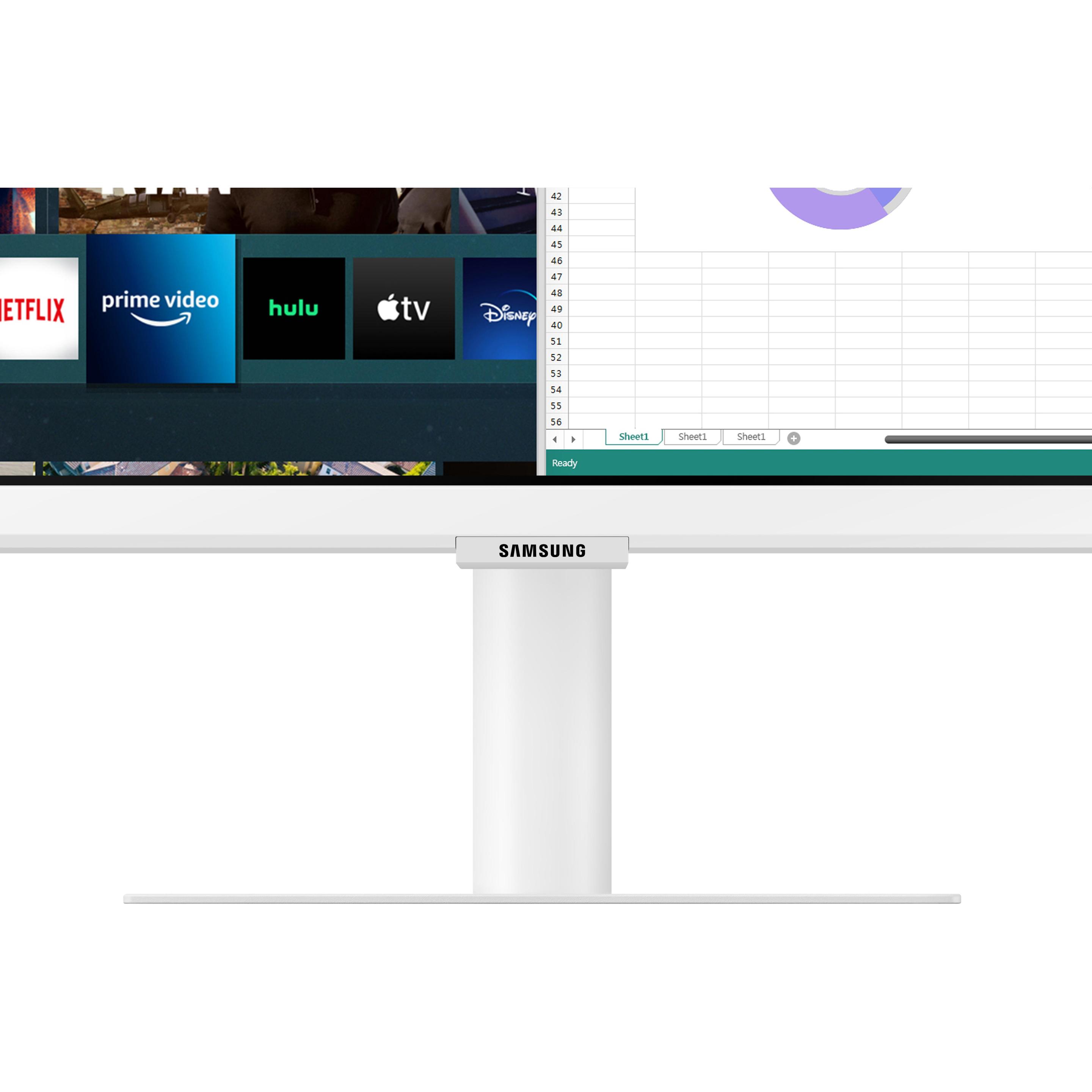 Samsung LS27AM501NUXEN (1920 x 1080 Pixel, 27"), Monitor, Weiss