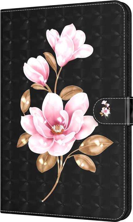 Productafbeelding Cover-Discount Galaxy Tab A8 10.5 - Etui Glitter Effect Lotus Bloesem (Galaxy Tab A8)