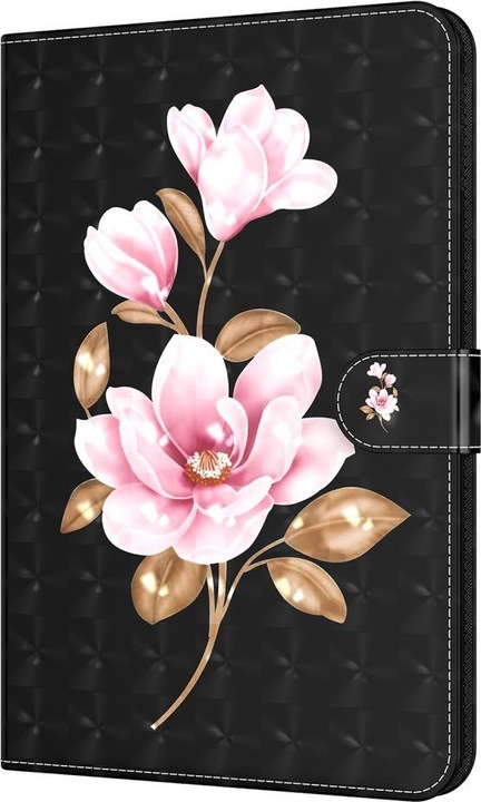 Actual product image Cover-Discount Galaxy Tab A8 10.5 - case glitter effect lotus flower (Galaxy Tab A8)