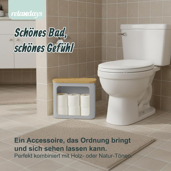 Actual product image Relaxdays Toilet roll storage