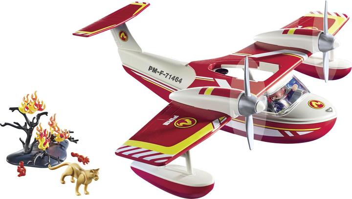 Immagine prodotto Playmobil Aereo antincendio con funzione di estinzione (71463)