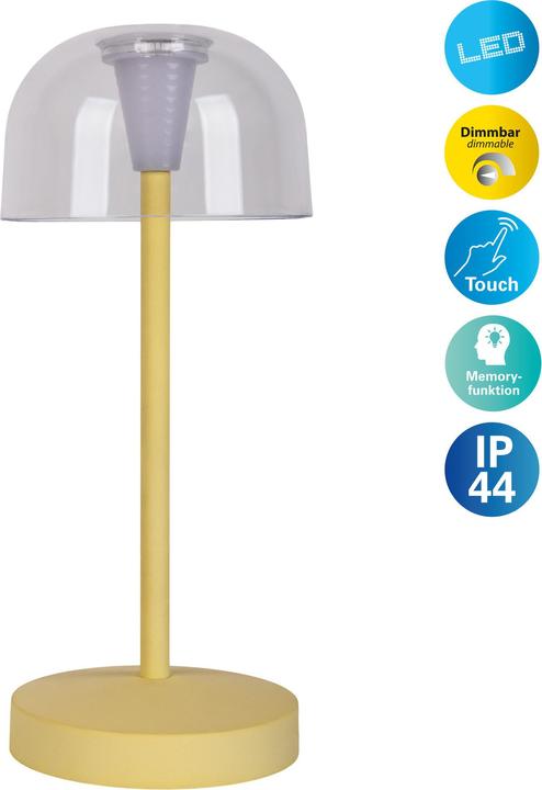 Immagine prodotto Näve Akku- Tischleuchte GOMBA gelb 2er Set