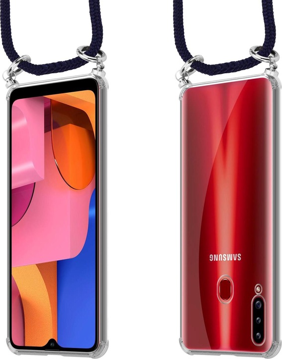 Produktbild Cadorabo TPU Handy Kette SILBER Cover