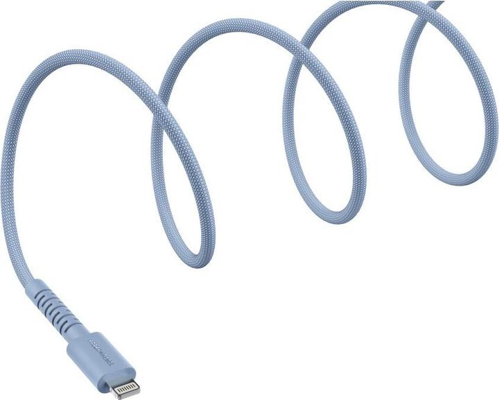 Actual product image Fresh'N Rebel Fresh 'n Rebel USB-A zu Lightning silicone geflochtenes Kabel "FlexWave" 2m, Vivid Blue (2 m, 12 W)