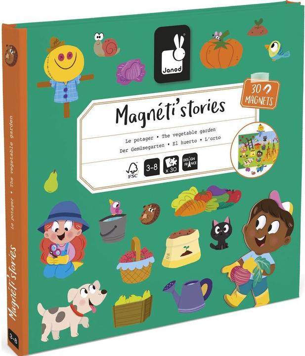 Immagine prodotto Janod Magnetistories der Garten (Multilingue, 3 - 8 anni)