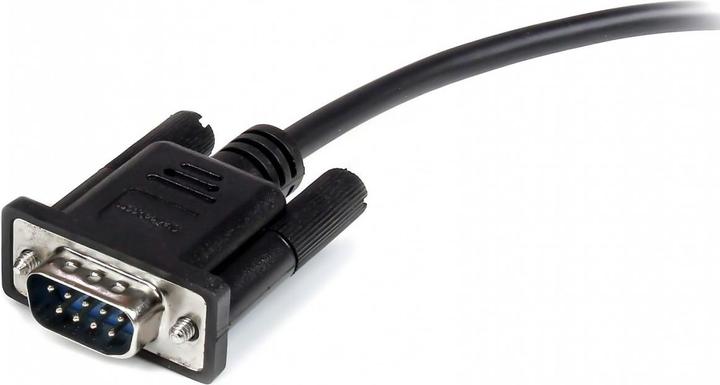 Actual product image StarTech 0.5M BK DB9 SERIAL CABLE M/F (0.50 m, VGA)