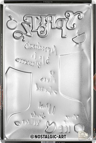 Nostalgic-Art Merchandising Blechschild. Open Bar / Aperol Spritz (20 x 20 x 30 cm)
