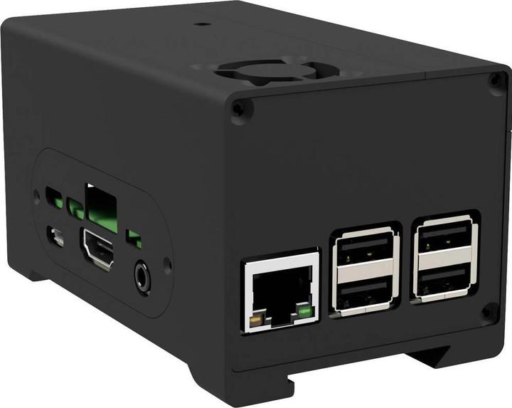 Image du produit Joy-it Joy it Boîtier en aluminium Convient pour : Raspberry Pi, StromPi 3 y compris compartiment à piles