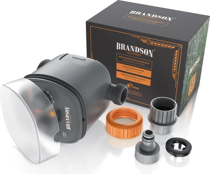 Actual product image Brandson Irrigation control, irrigation timer, water timer, automatic irrigation system (Water timer, Irrigation computer)