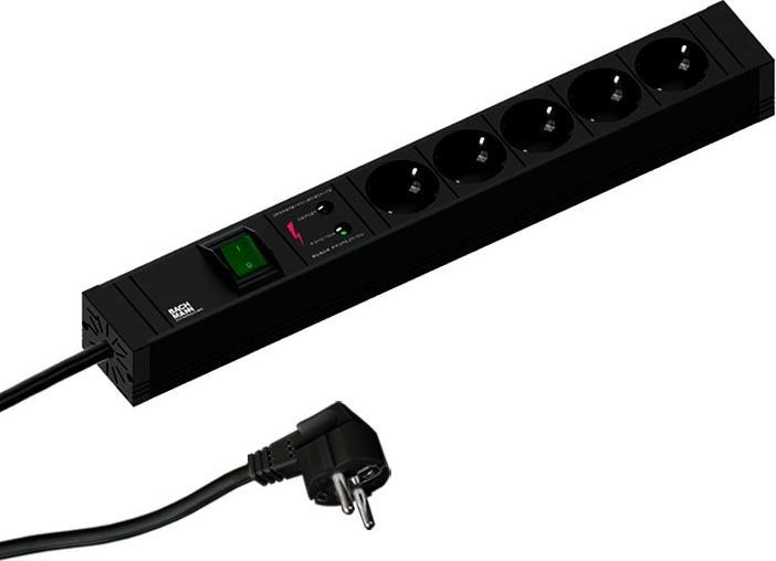 Actual product image Bachmann Power strip (5 x, CEE 7/3, 2 m)