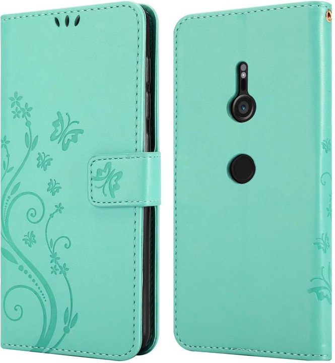 Produktbild Cadorabo Flower Book Cover (Sony Xperia XZ3)