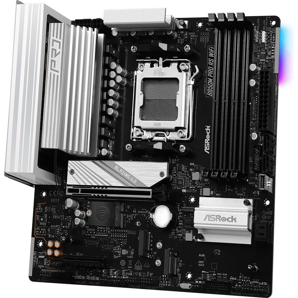 Thumbnail - AsRock B850M Pro RS WiFi (AM5, AMD B850, mATX), Mainboard