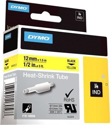 Productafbeelding Dymo Krimpkous ID1 12mm geel (1.20 cm, Geel)