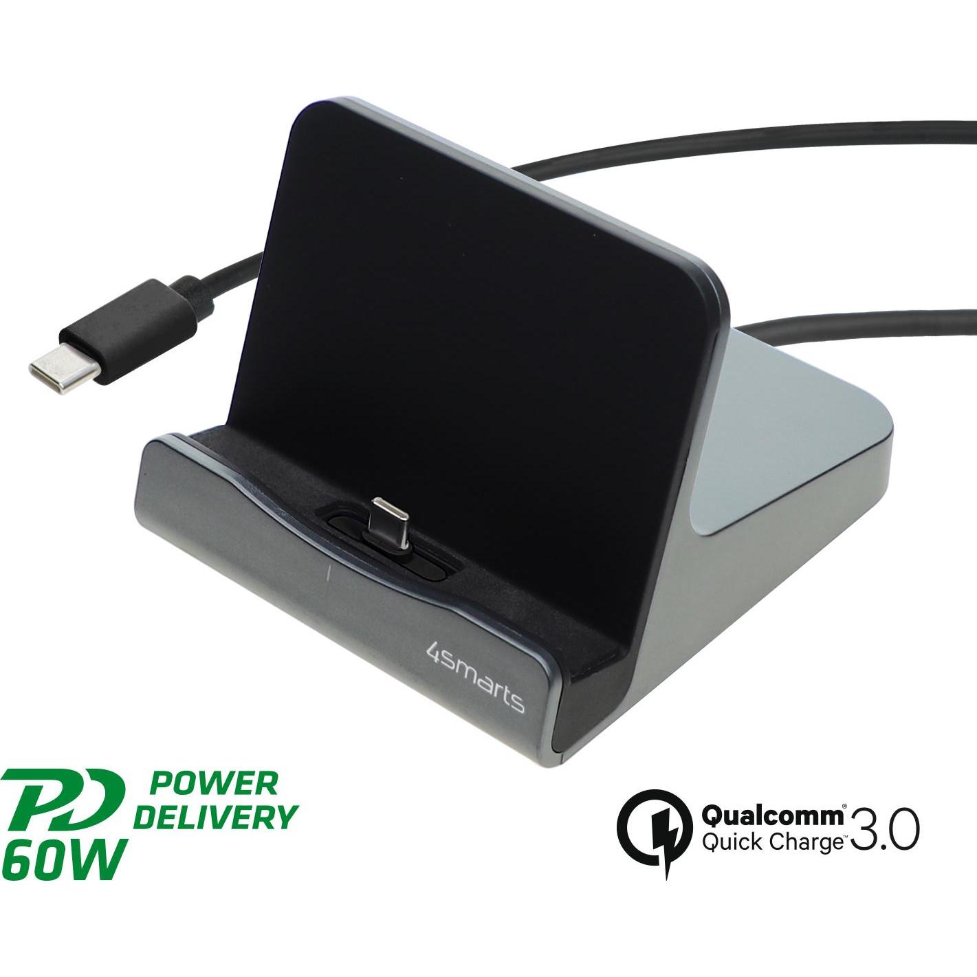 Thumbnail - 4smarts VoltDock (60 W), USB Ladegerät, Schwarz