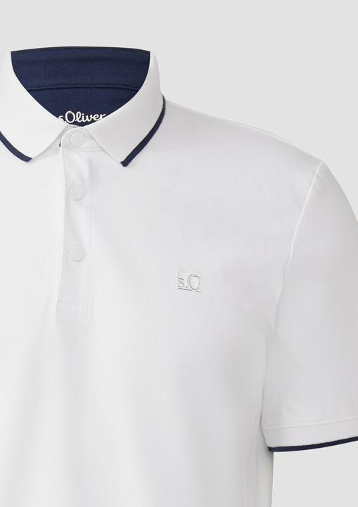 Produktbild S.Oliver Polo-Shirt Sportives Piqué-Poloshirt mit Kontrast-Details (XXL)