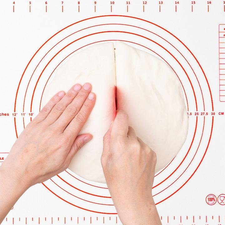 Image du produit Ideoon 2er-Set Silikon-Backmatte mit Messangaben & Schablonen, 60 x 40 cm (60 x 40 cm)