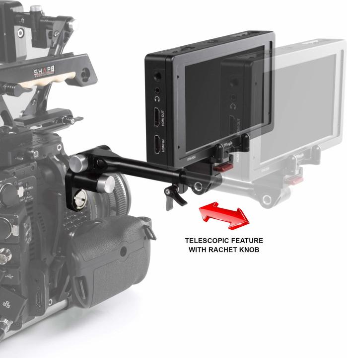 Actual product image Shape Telescopic Push Button Magic Arm Kit with Delta Mini Plate (Stand adapter)