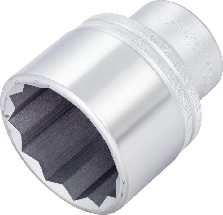 Immagine prodotto HAZET Inserto chiave a bussola ∙ a doppio esagono 1000Z-50 ∙ Attacco quadro, cavo, 20 mm (3/4 di po… (50 mm)