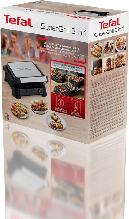 Image du produit Tefal SuperGrill GC510D - Contactgrill Grill - RVS (GC510DE0)